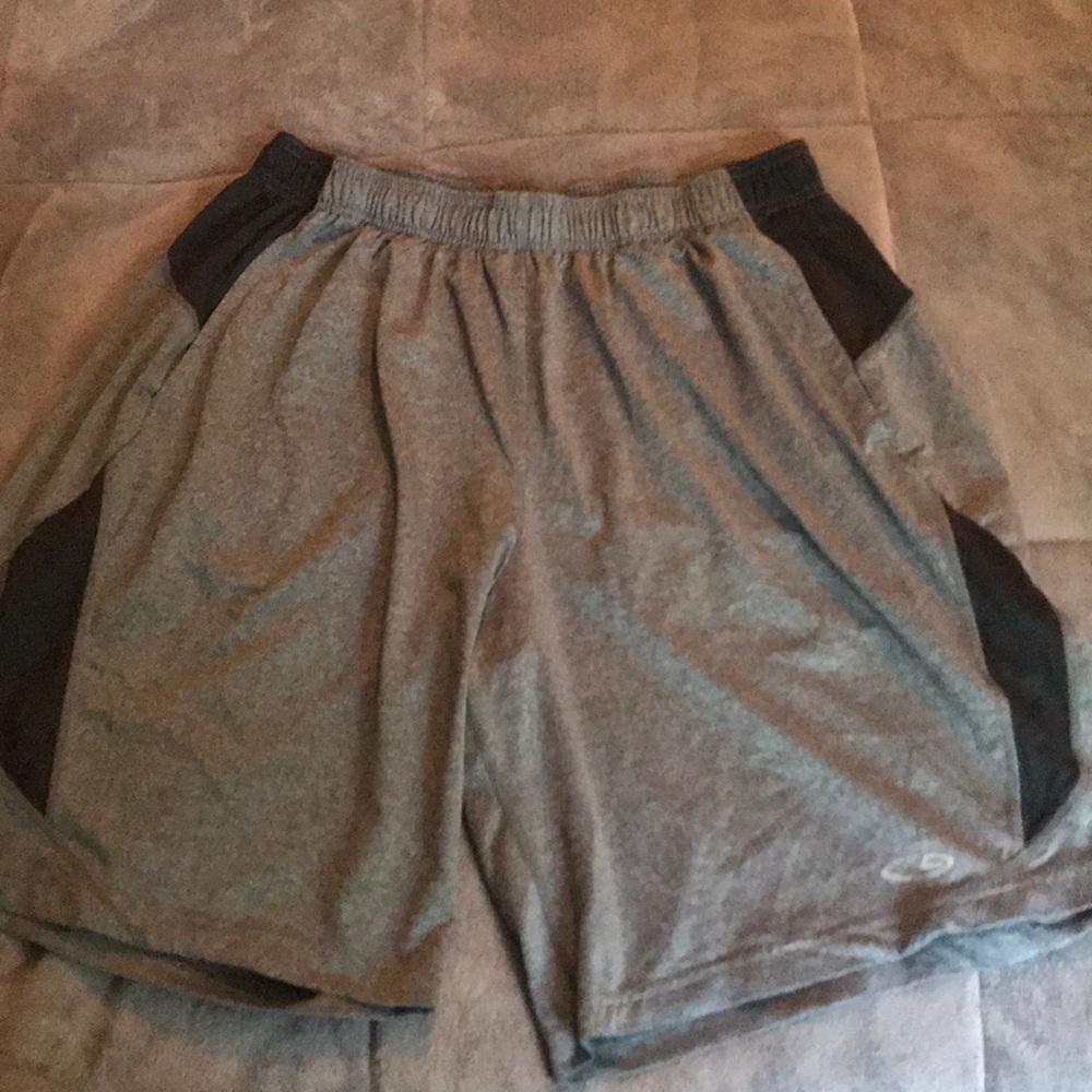 Grey gym shorts